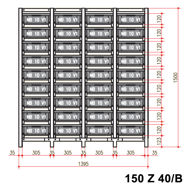 základní pole, 36 ks nádob NB 10 V1