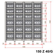 základní pole, 12 ks nádob NB 20 V1,12 ks nádob NB 14 V1