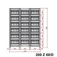 základní pole, 18 ks nádob NB 50 V1