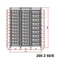 základní pole, 24 ks nádob NB 24 V1,9 ks nádob NB 34 V1